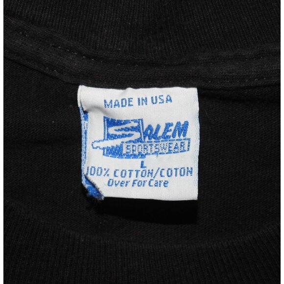 Vintage 1995 Steelers AOP Single Stitch T-Shirt Salem Sportswear Large Made USA - Picture 5 of 10